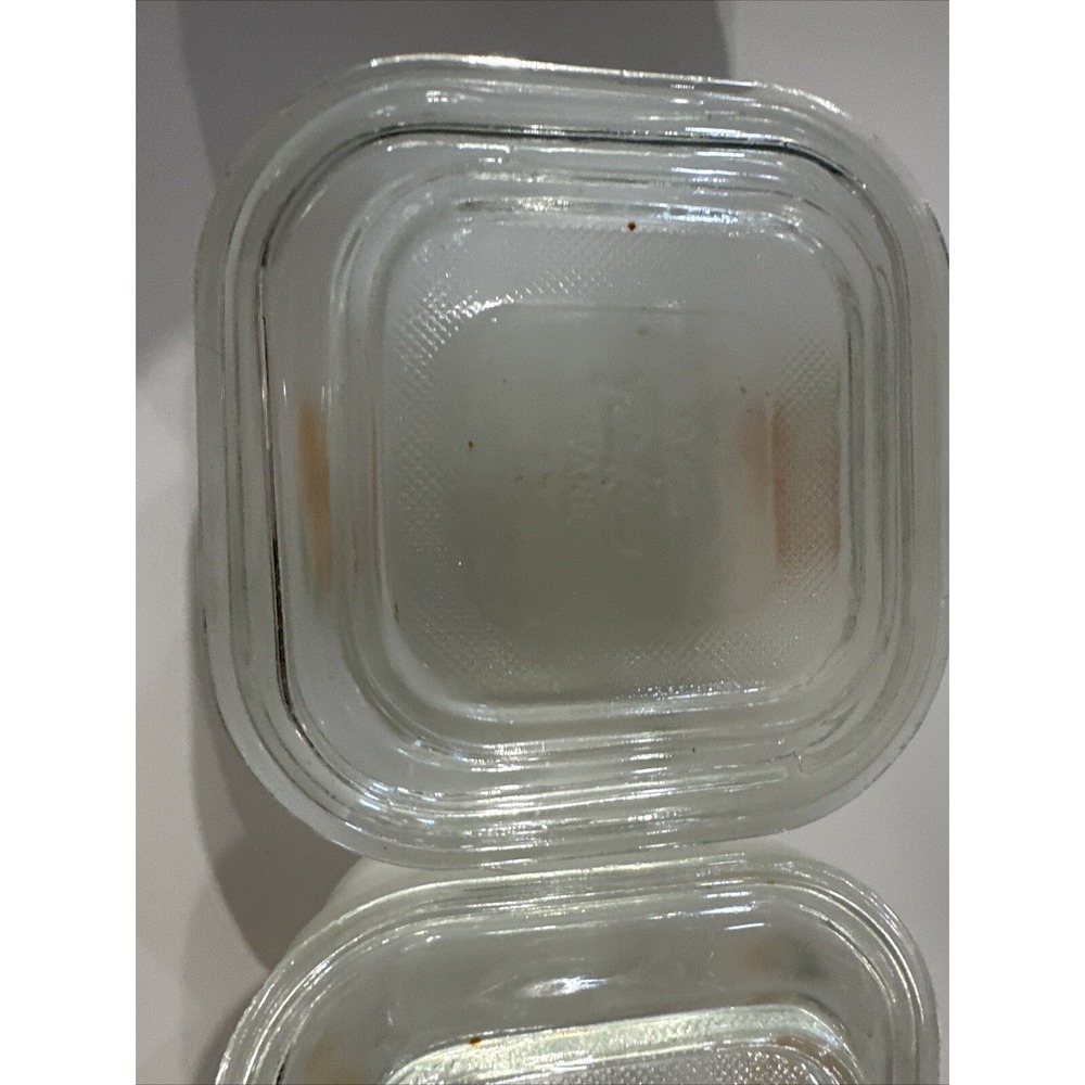 VTG Fire King Fruit Small Refrigerator Dish with Cover USA Hand Painted 4" Glass - Picture 8 of 16